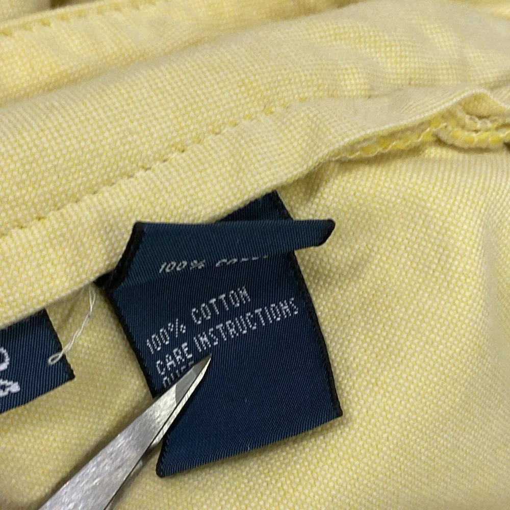 As Is Polo Ralph Lauren Yellow Flat Front Shorts Mens 33 34 Waist 9
